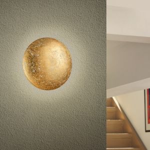 Guld væglampe design, Wilke, 8W, 3000K LED