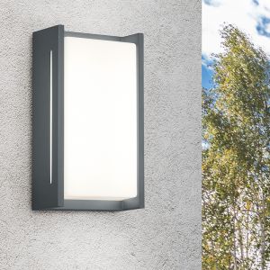 Antracit udendørslampe modern, Arthur, 8,5W, 3000K LED, IP54