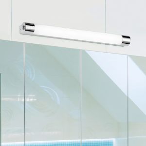 Krom loftlampe badeværelse metal, Ottavia, 9W, 3000K LED, IP44, med brytare