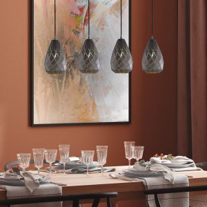 Antracit pendler lampe modern, Esrum