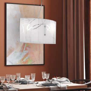 Hvid pendler lampe modern, Antoine