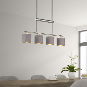 Nikkel pendler lampe metal, Nordby