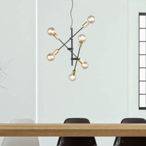 Sort pendler lampe modern, Kyan