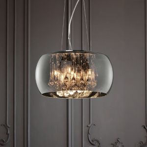Krom pendler lampe modern, Capucine