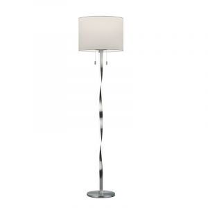 Nikkel gulv lampe modern, Ramten, 7W, 3000K LED, med brytare