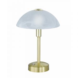 Messing bibliotekslampe klassisk, Notaris, 4W, 3000K LED, med brytare