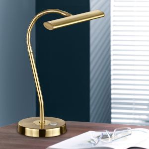 Messing bordlampe modern, Eliza, 4W, 3000K LED, med brytare