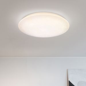 Hvid plafond plast, Yafu, 80W, varm til kold hvid justerbar LED, med fjärrkontroll