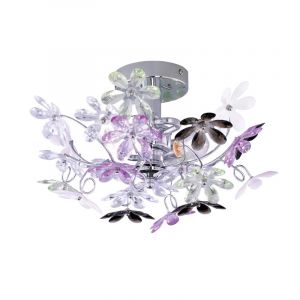 Multi-Farvet loftlampe retro, Wooler