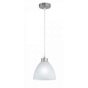 Nikkel pendler lampe glas, Babette