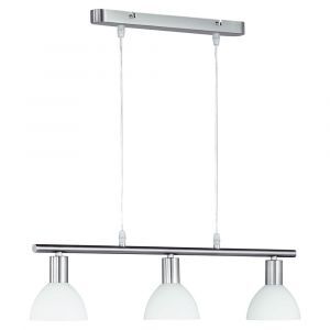 Nikkel pendler lampe glas, Babette