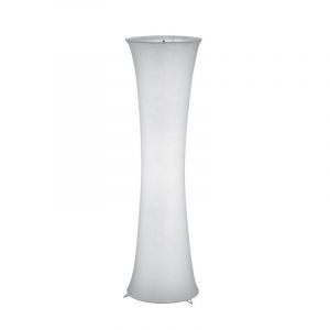 Hvid gulv lampe metal, Vivy, med brytare