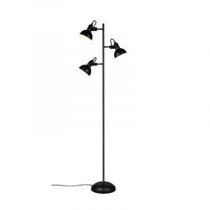 Sort gulv lampe industri, Kibek, med brytare