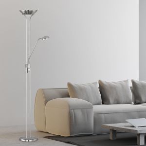 Sort gulv lampe modern, Aiden, 20W, 3000K LED, med brytare