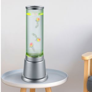 Sølv bordlampe til børneværelse design, Berke, 6W, 3000K LED, med brytare