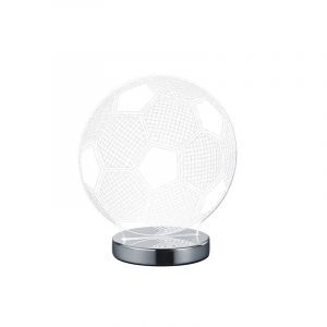 Krom bordlampe design, Berit, 7W, varm til kold hvid justerbar LED, med brytare