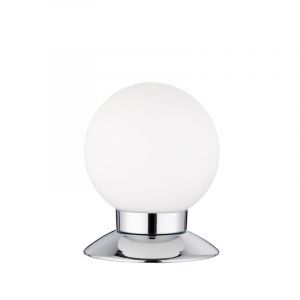 Krom bordlampe modern, Nolan, 3W, 3000K LED, med brytare