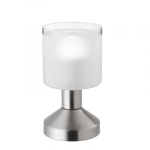 Nikkel bordlampe modern, Vilou, med brytare