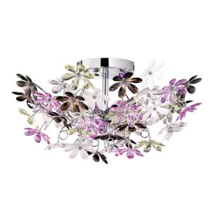 Krom loftlampe retro, Wooler