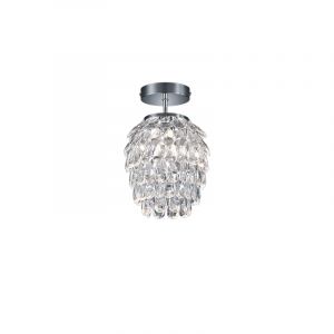 Krom loftlampe retro, Ilse