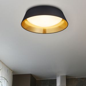 Sort plafond modern, Gjern, 18W, 3000K LED
