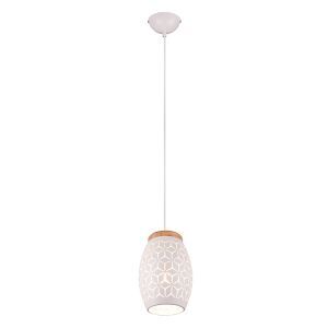 Hvid pendler lampe modern, Delana