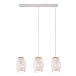 Hvid pendler lampe modern, Delana