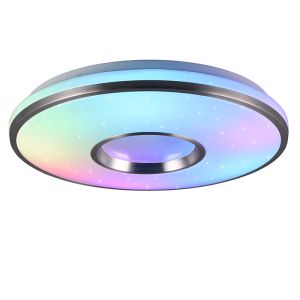 Hvid plafond plast, Franz, 21W, RGBW LED, med fjärrkontroll