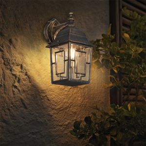 Rustfarvet udendørslampe klassisk, Viyan, IP23