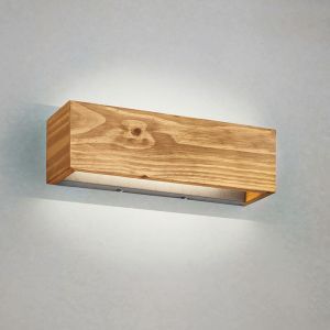Træ up down væglampe brun, Deka, 13W, 3000K LED