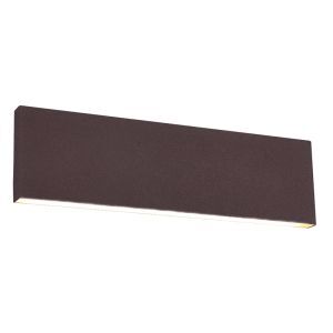 Rustfarvet up down væglampe modern, Coscon, 6W, 3000K LED