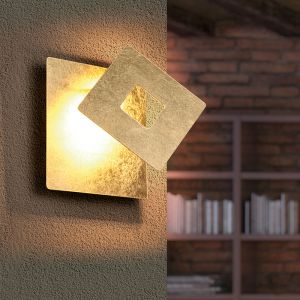 Guld væglampe design, Ting, 6W, 3000K LED