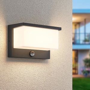 Antracit udendørslampe modern, Slimane, 13W, 3000K LED, IP54
