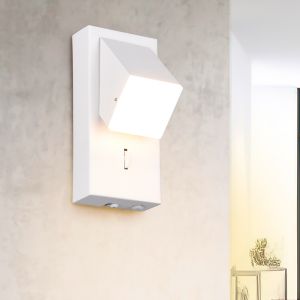 Hvid væglampe modern, Lok, 3W, 3000K LED