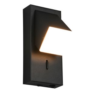 Sort væglampe modern, Lok, 3W, 3000K LED