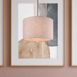 Nikkel pendler lampe vintage, Milco