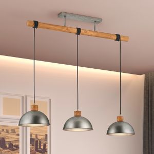Nikkel pendler lampe vintage, Amarey