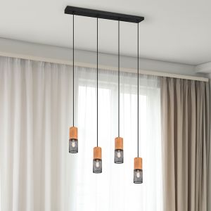 Sort pendel lampe spisebord vintage, Jessica