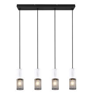 Sort pendler lampe vintage, Marjet