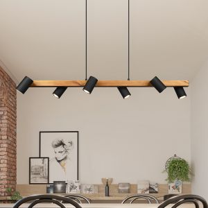 Sort pendler lampe modern, Kaso
