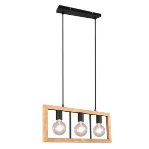 Sort pendler lampe vintage, Rafiq
