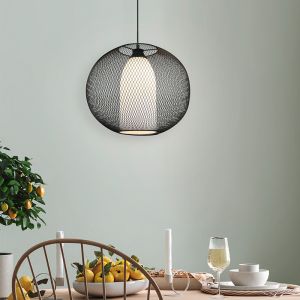 Sort pendler lampe modern, Mariko