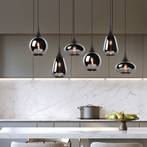 Sort pendler lampe design, Sybren