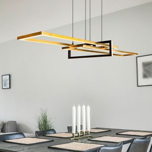 Messing pendler lampe modern, Hatun, 34W, 3000K LED
