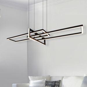 Sort pendler lampe modern, Hatun, 34W, 3000K LED