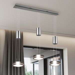 Nikkel pendler lampe modern, Marjon, 9W, 3000K LED