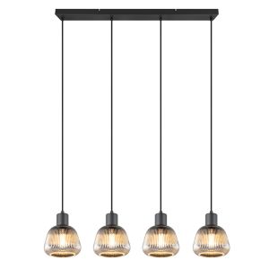 Sort pendler lampe modern, Meriem