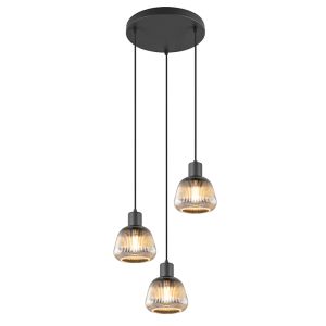 Sort pendler lampe modern, Meriem