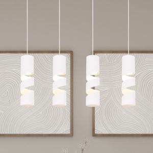 Hvid pendler lampe design, Marouan