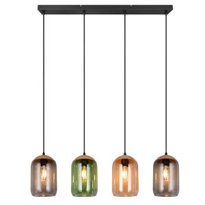 Multi-Farvet pendler lampe design, Tasniem
